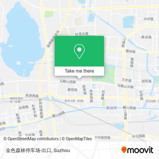 金色森林停车场-出口 map