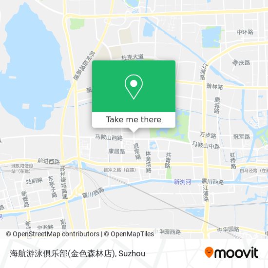 海航游泳俱乐部(金色森林店) map