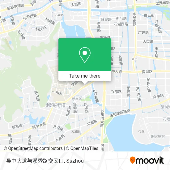 吴中大道与溪秀路交叉口 map