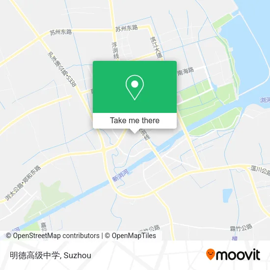 明德高级中学 map