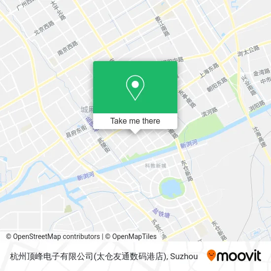 杭州顶峰电子有限公司(太仓友通数码港店) map