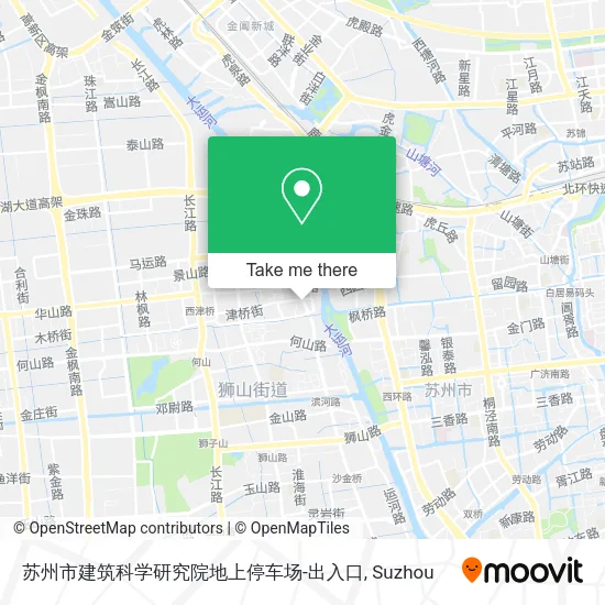 苏州市建筑科学研究院地上停车场-出入口 map