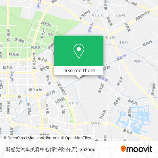 新感觉汽车美容中心(常浒路分店) map
