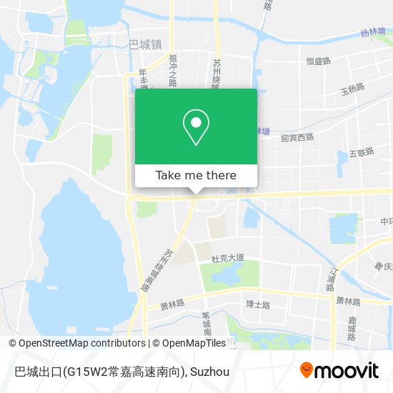 巴城出口(G15W2常嘉高速南向) map