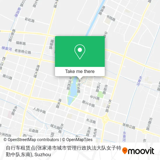 自行车租赁点(张家港市城市管理行政执法大队女子特勤中队东南) map