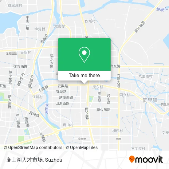 庞山湖人才市场 map