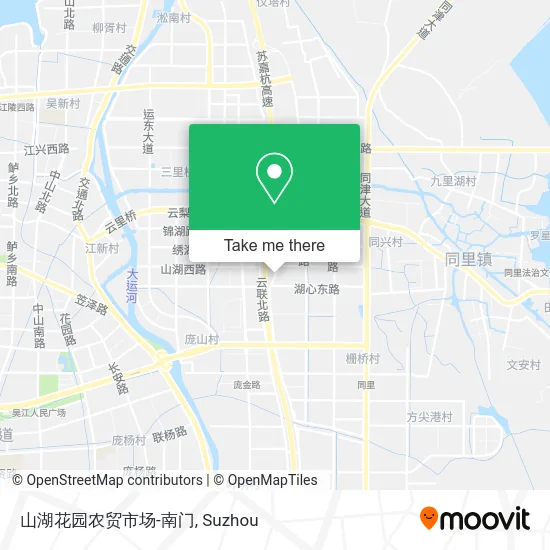 山湖花园农贸市场-南门 map