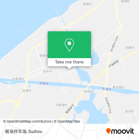 横扇停车场 map