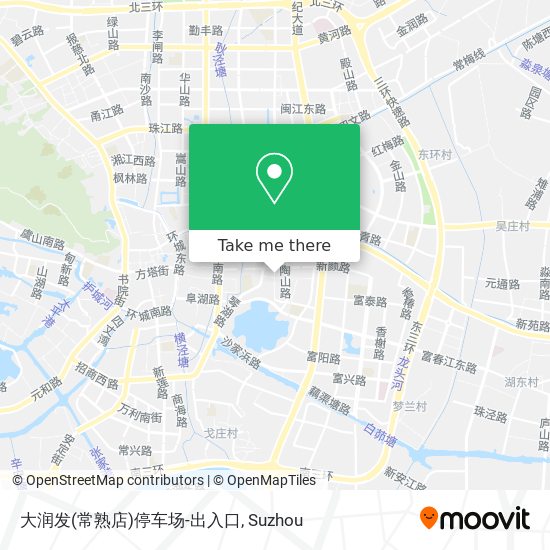 大润发(常熟店)停车场-出入口 map