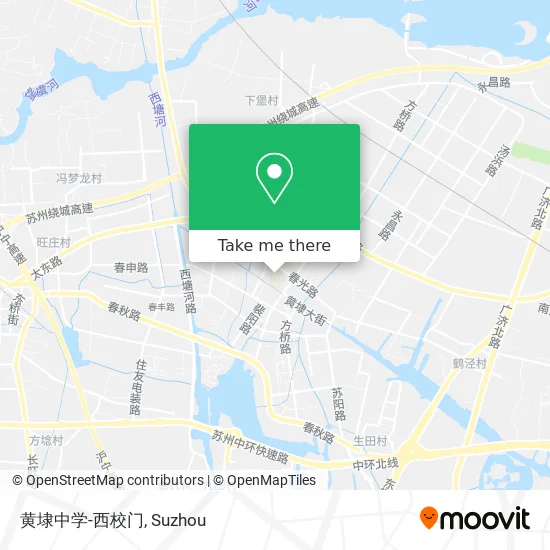 黄埭中学-西校门 map