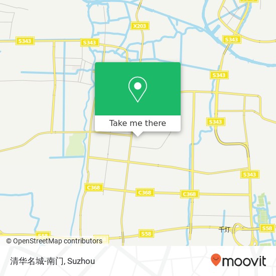 清华名城-南门 map