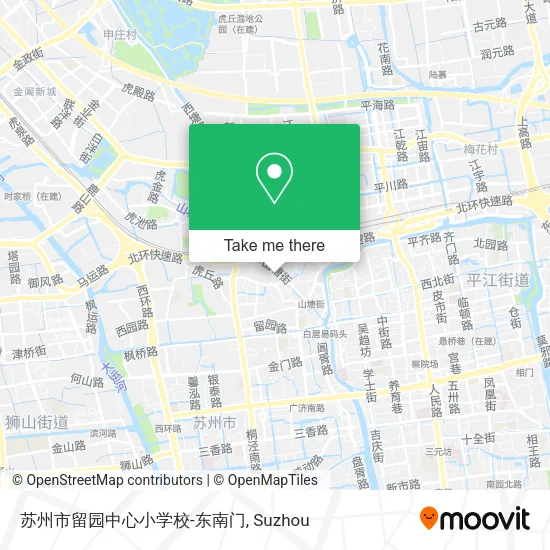 苏州市留园中心小学校-东南门 map