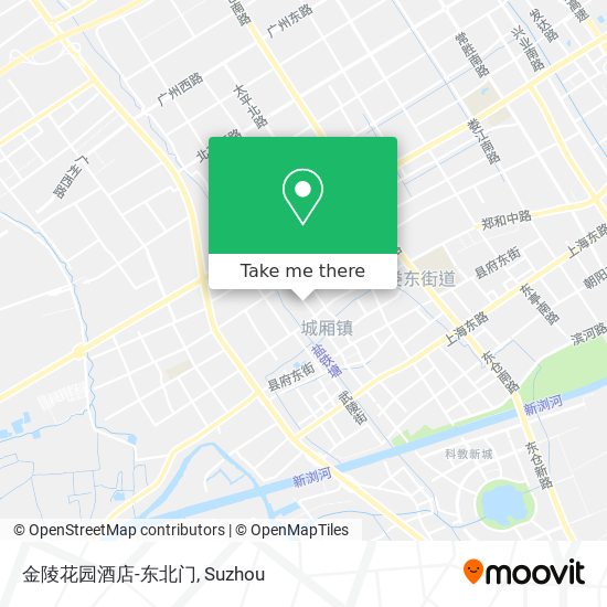 金陵花园酒店-东北门 map