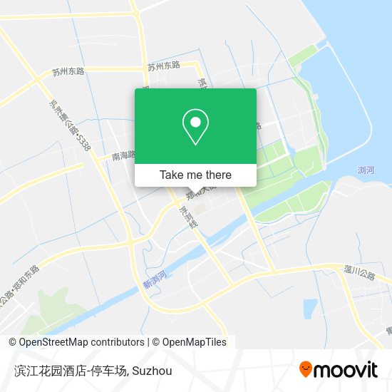 滨江花园酒店-停车场 map
