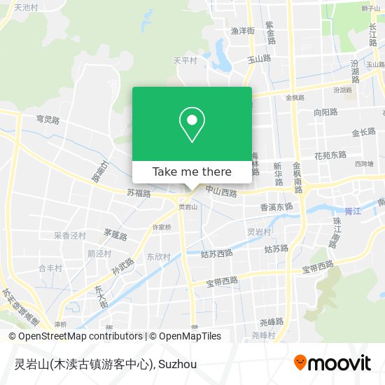 灵岩山(木渎古镇游客中心) map
