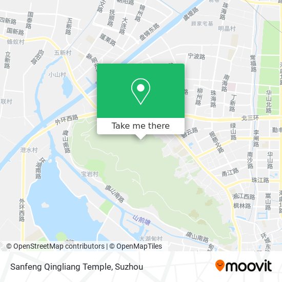 Sanfeng Qingliang Temple map
