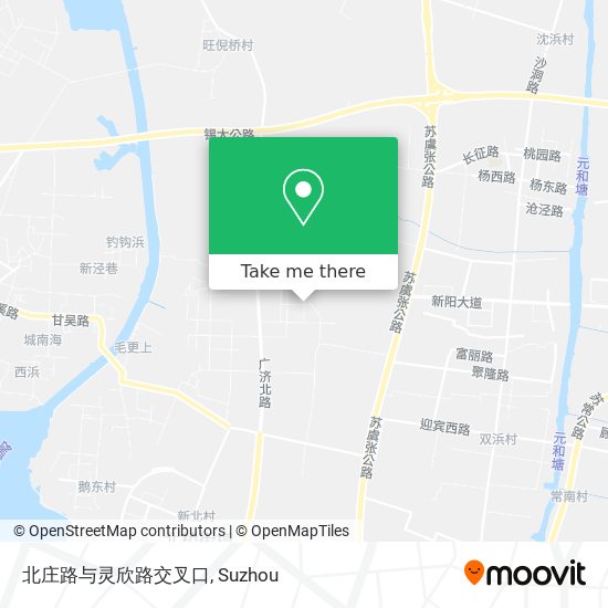北庄路与灵欣路交叉口 map