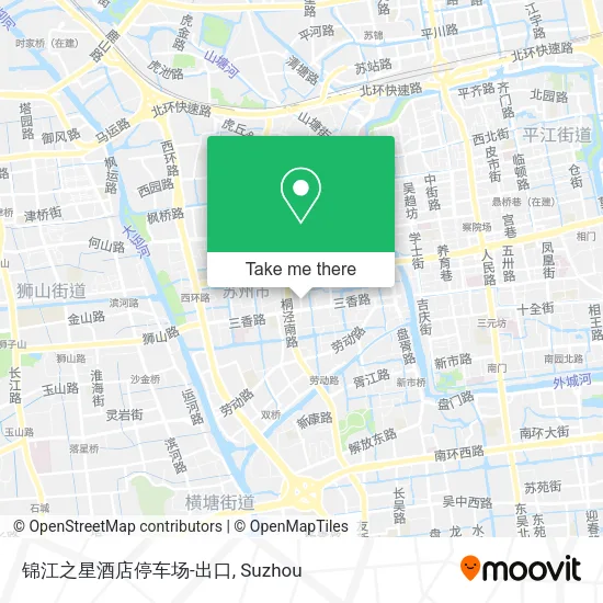锦江之星酒店停车场-出口 map