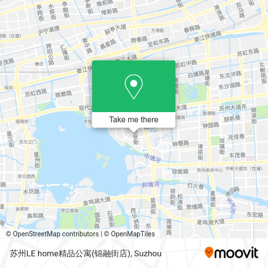 苏州LE home精品公寓(锦融街店) map