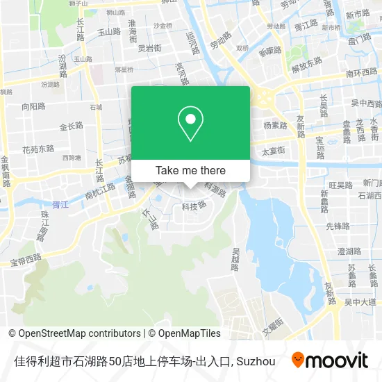 佳得利超市石湖路50店地上停车场-出入口 map