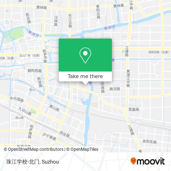 珠江学校-北门 map