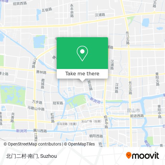 北门二村-南门 map