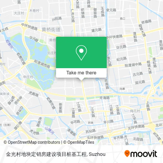 金光村地块定销房建设项目桩基工程 map
