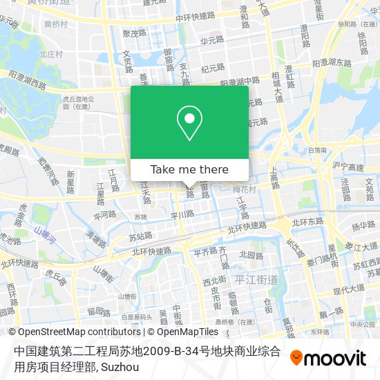 中国建筑第二工程局苏地2009-B-34号地块商业综合用房项目经理部 map