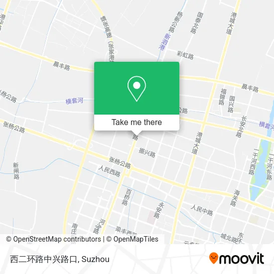 西二环路中兴路口 map