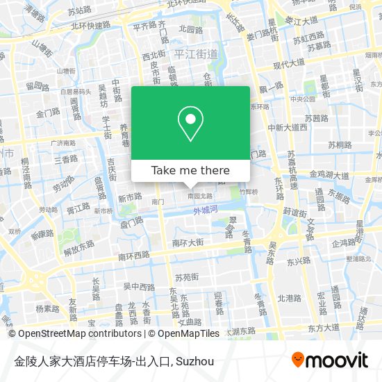 金陵人家大酒店停车场-出入口 map