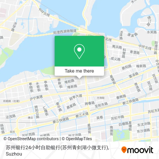 苏州银行24小时自助银行(苏州青剑湖小微支行) map