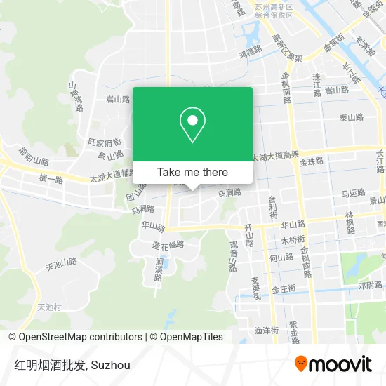 红明烟酒批发 map