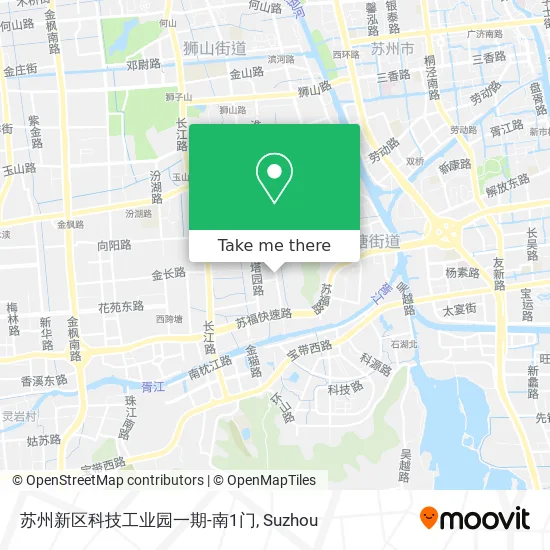 苏州新区科技工业园一期-南1门 map