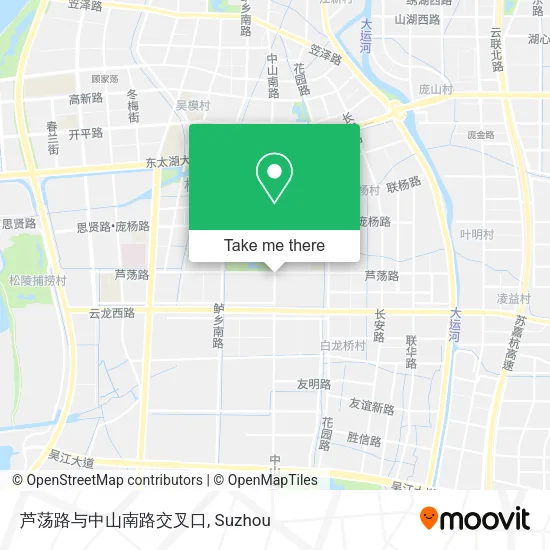 芦荡路与中山南路交叉口 map