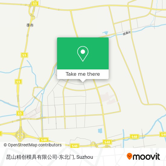 昆山精创模具有限公司-东北门 map