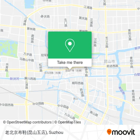 老北京布鞋(昆山五店) map