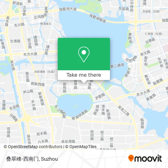 叠翠峰-西南门 map