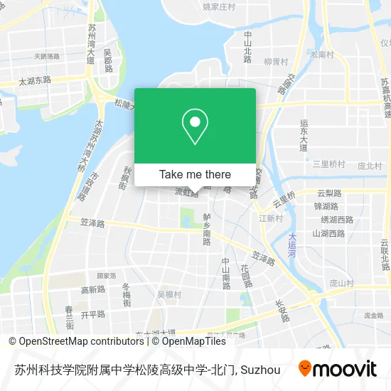 苏州科技学院附属中学松陵高级中学-北门 map