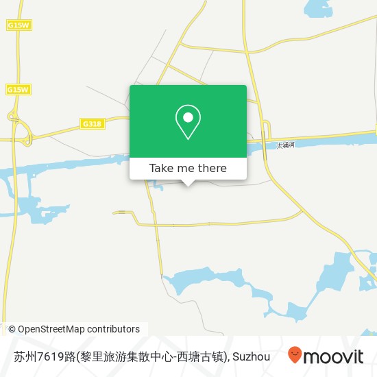 苏州7619路(黎里旅游集散中心-西塘古镇) map