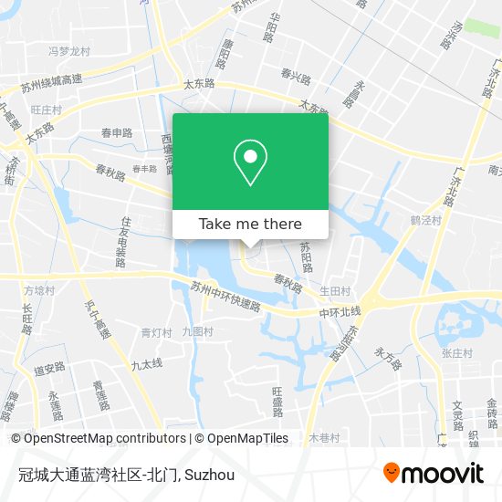 冠城大通蓝湾社区-北门 map