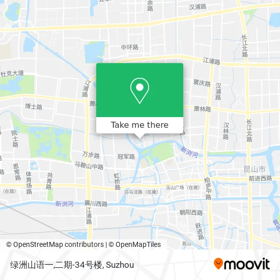 绿洲山语一,二期-34号楼 map