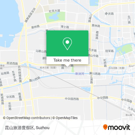 昆山旅游度假区 map