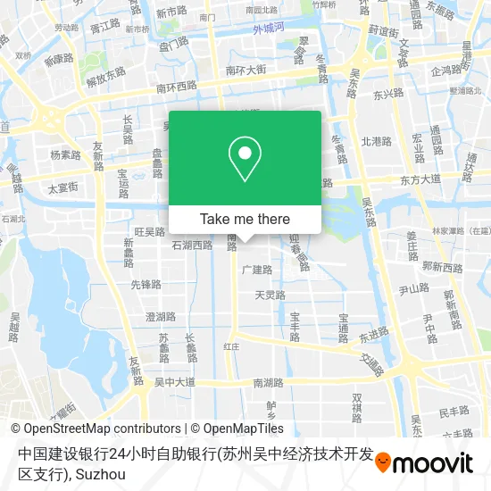 中国建设银行24小时自助银行(苏州吴中经济技术开发区支行) map