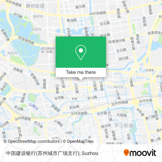 中国建设银行(苏州城市广场支行) map