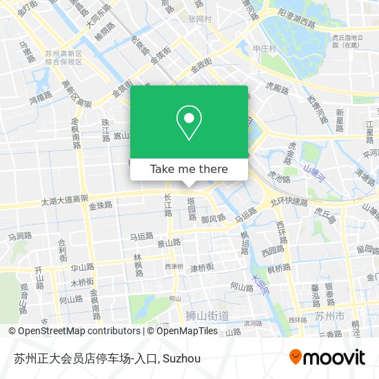 苏州正大会员店停车场-入口 map