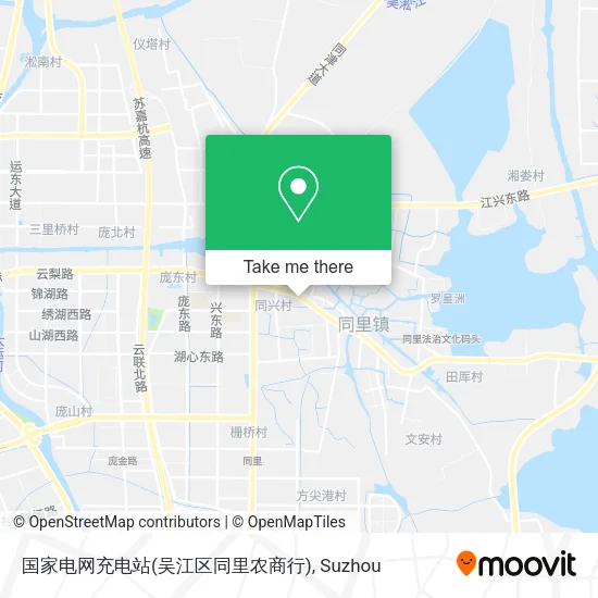 国家电网充电站(吴江区同里农商行) map