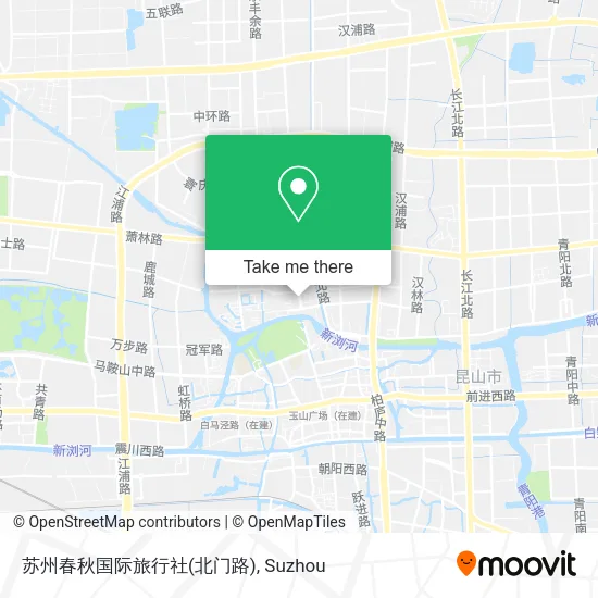 苏州春秋国际旅行社(北门路) map