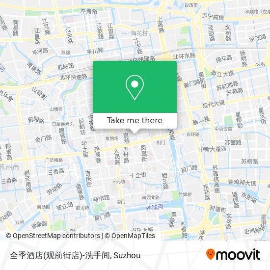全季酒店(观前街店)-洗手间 map