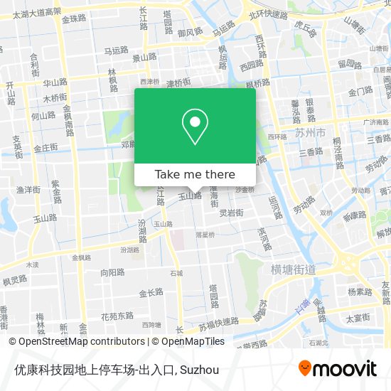 优康科技园地上停车场-出入口 map