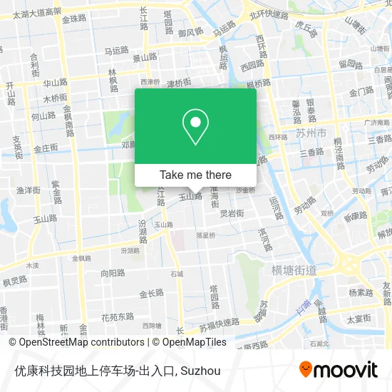 优康科技园地上停车场-出入口 map